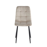 Ela Dining Chair - Beige Velvet